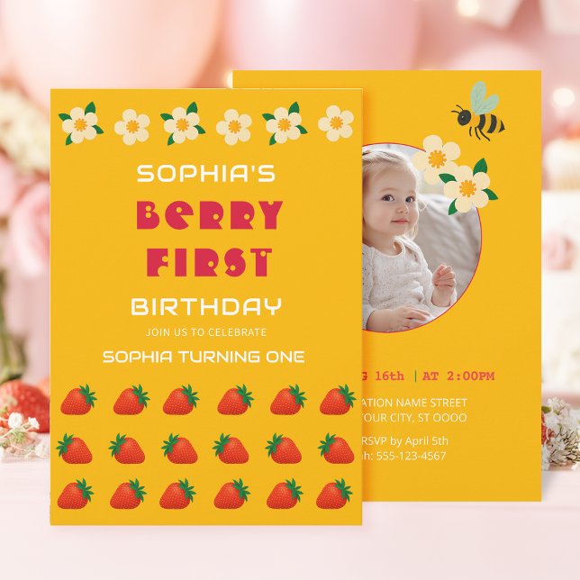 Berry Sweet Party Invitation (Creator Uploaded)