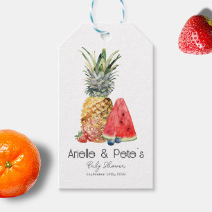 Berry Sweet Pineapple Fruit Baby Shower  Gift Tags