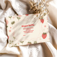 Berry Sweet Pink Coquette Baby Diapper Raffle