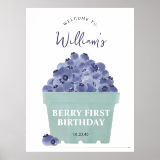 Berry Sweet Premier anniversaire Affiche de bienve