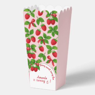 Berry Sweet Raspberry Kids Birthday Party - Favor Box