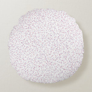 Berry Sweet Speckled Pink & Purple Dots Round Pillow