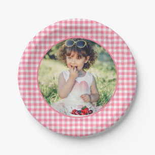 Berry Sweet Strawberry 1st Birthday Party Paper Plate