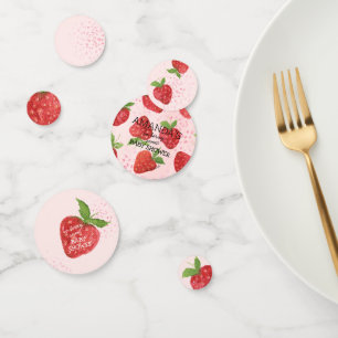 Berry Sweet Strawberry Baby Shower  Confetti