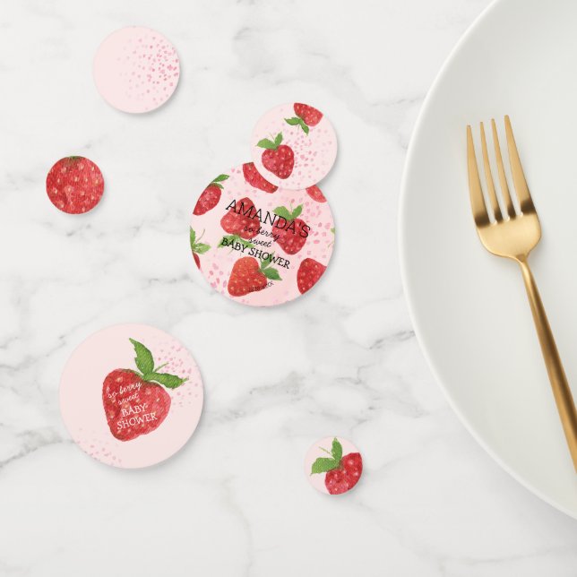 Berry Sweet Strawberry Baby Shower  Confetti (Group)