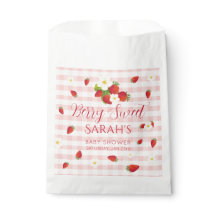 Berry Sweet Strawberry Baby Shower Favour Bag