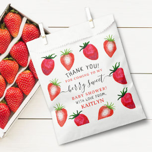 Berry Sweet Strawberry Baby Shower Favour Bag
