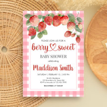 Berry Sweet Strawberry Baby Shower