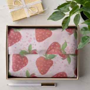 Berry Sweet Strawberry Baby Shower Thank You Favou Tissue Paper