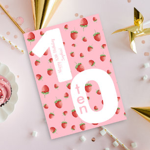 Berry Sweet Strawberry Bonne carte d'anniversaire