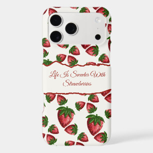 Berry Sweet Strawberry Pattern Phone Case