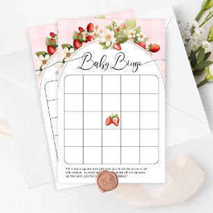 Berry sweet strawbery baby shower bingo game