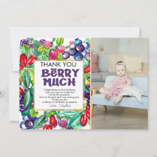 Berry Sweet  Thank You Card