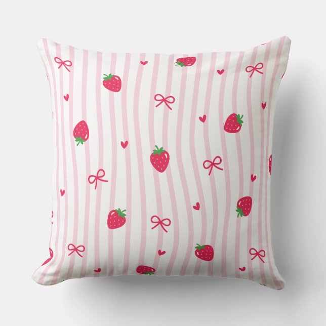 Berry Sweet Throw Pillow (Front)