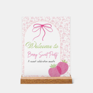 Berry Sweet Welcome Sign