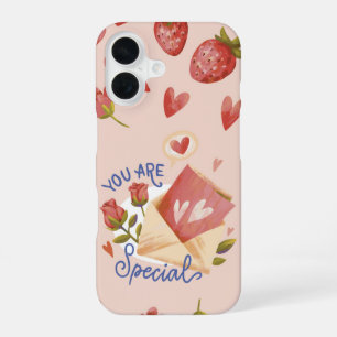 Berry Sweet You Are Special Valentine iPhone 16 Case