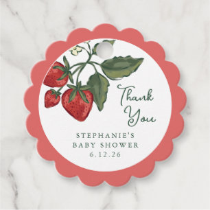 Berry Theme Baby Shower Thank You Gift Tag