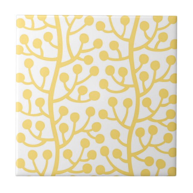 Berry Vine Pattern Tile (Front)