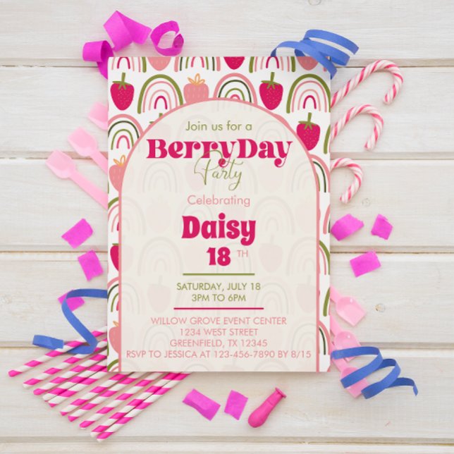 BerryDay Party - birthday Invitation (Creator Uploaded)