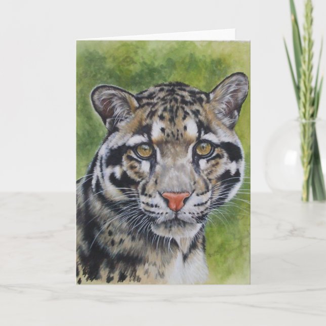Berry's Clouded Leopard Card (Front)