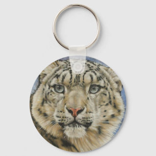 Berry's Snow Leopard Keychain