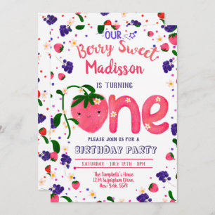 BerrySweet PREMIER anniversaire Invitation