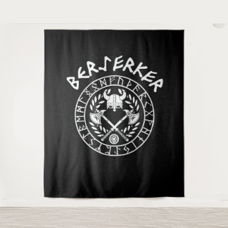Berserk Vikings Germanic runes Norse mythology Tapestry