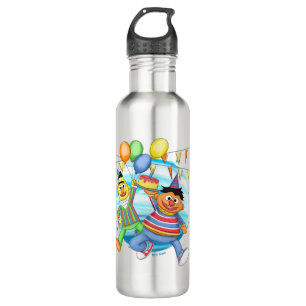 Bert and Ernie Birthday Balloons 710 Ml Water Bottle