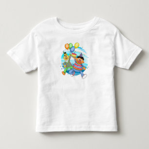 Bert and Ernie Birthday Balloons Toddler T-shirt