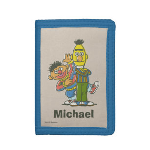 Bert and Ernie Classic Style   Add Your Name Tri-fold Wallet