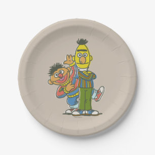Bert and Ernie Classic Style Paper Plate