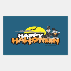 Bert and Ernie   Happy Halloween Sticker