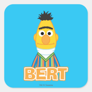 Bert Classic Style Square Sticker