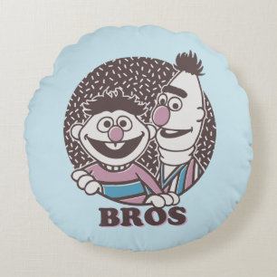 Bert & Ernie   Bros Round Pillow