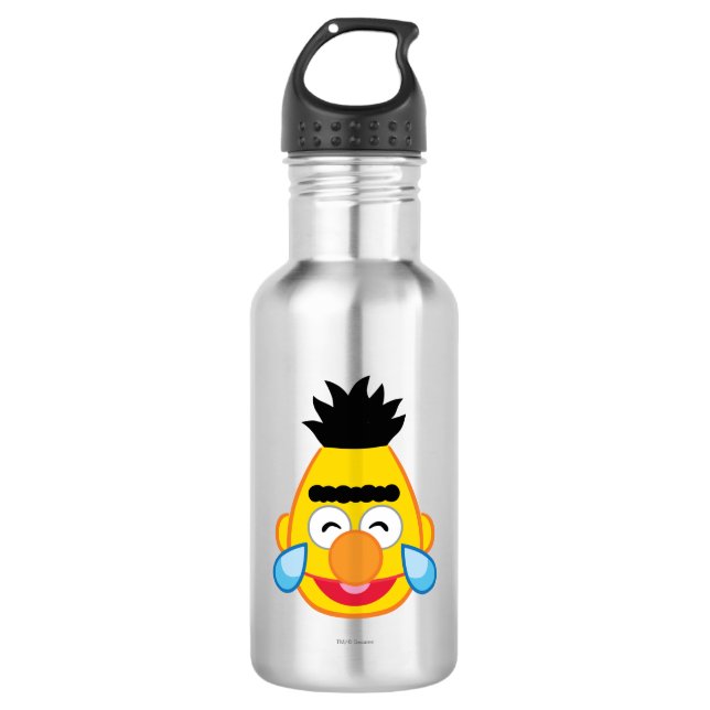 Bert Face with Tears of Joy 532 Ml Water Bottle (Front)