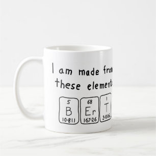 Bert periodic table name mug