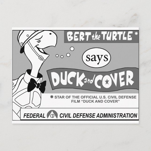 Bert the Turtle Says Postcard (Front)