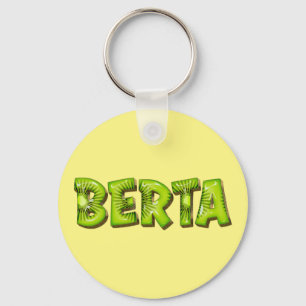 Berta Name Kiwi Design Porte-clés