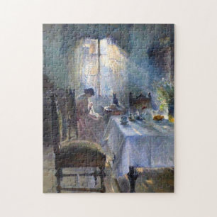 Bertha Wegmann - Woman Sewing In An Interior Jigsaw Puzzle