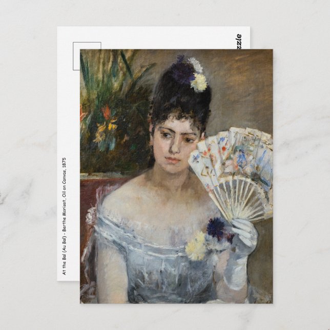Berthe Morisot - At the Bal Postcard (Front/Back)
