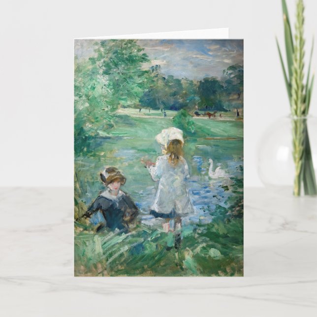 Berthe Morisot - Beside a Lake Card (Front)