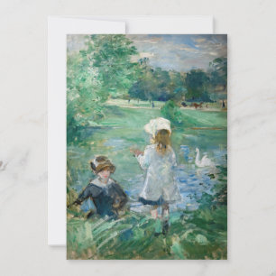 Berthe Morisot - Beside a Lake Thank You Card