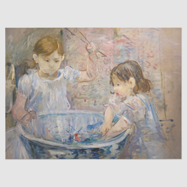 Berthe Morisot - Children at the Basin Tissue Paper (Front)