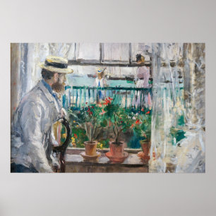 Berthe Morisot - Eugene Manet on the Isle of Wight Poster