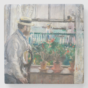 Berthe Morisot - Eugene Manet on the Isle of Wight Stone Coaster