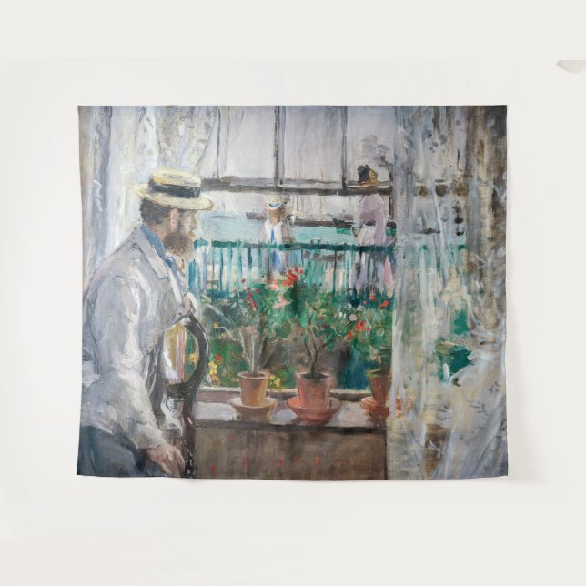 Berthe Morisot - Eugene Manet on the Isle of Wight Tapestry (Front (Horizontal))