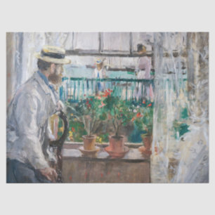 Berthe Morisot - Eugene Manet on the Isle of Wight Tissue Paper