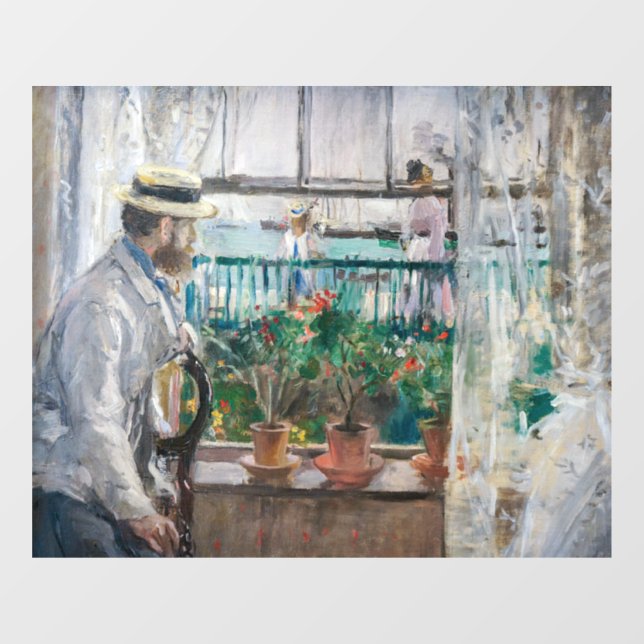 Berthe Morisot - Eugene Manet on the Isle of Wight Window Cling (Sheet)