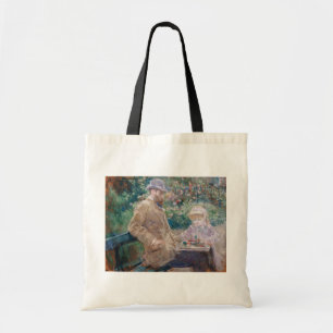 Berthe Morisot - Eugene Manet with his daughter Tote Bag