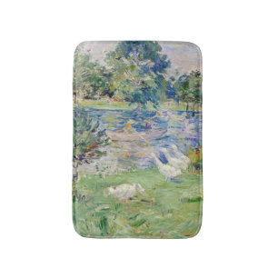 Berthe Morisot - Girl in a Boat with Geese Bath Mat